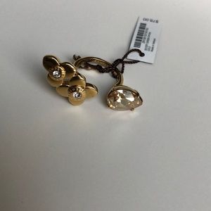 Jeweled Floral Ring- Size 7